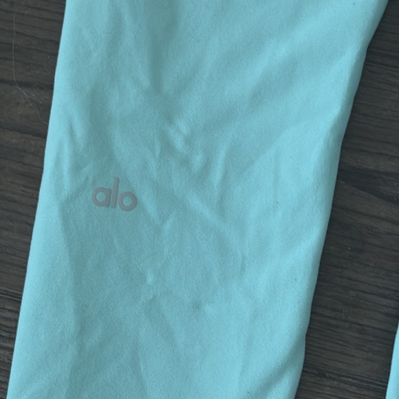 ALO HIGH RISE FULL LENGTH 28” MINT LEGGINGS WOMENS SMALL - Picture 4 of 5